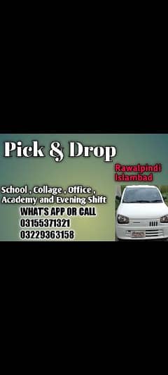 pick and drop Rawalpindi adyala road  se islamabad