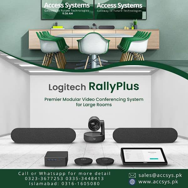 Logitech Rally Bar| Rally plus| Video conferencing camera| 03233677253 1