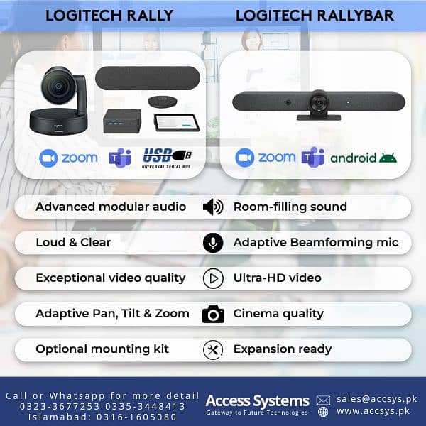 Logitech Rally Bar| Rally plus| Video conferencing camera| 03233677253 4