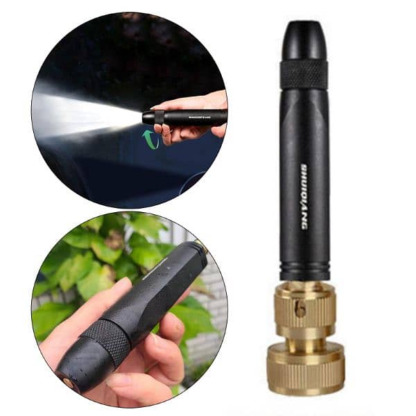 Water Sprayer Nozzle Adjustable Metal High Pressure Washing 4