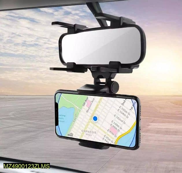 360 Adjustable Car RearView Mirror Mount 0