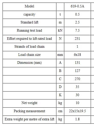 chain chen pulley block kuppi hoist elevator 14