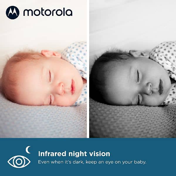 New Motorola baby monitor  Two-Way Temperature, Night Vision 8