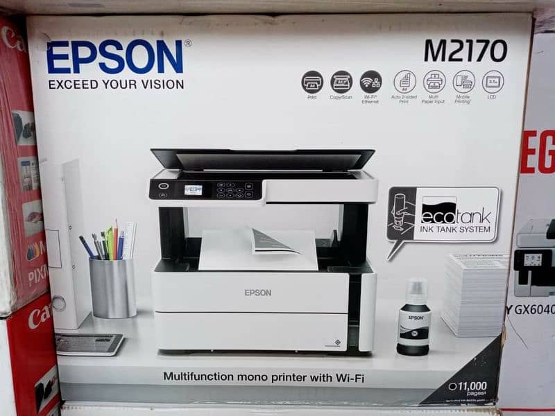 Epson EcoTank ET-M2170 Printer Mini Copier Black printer 3