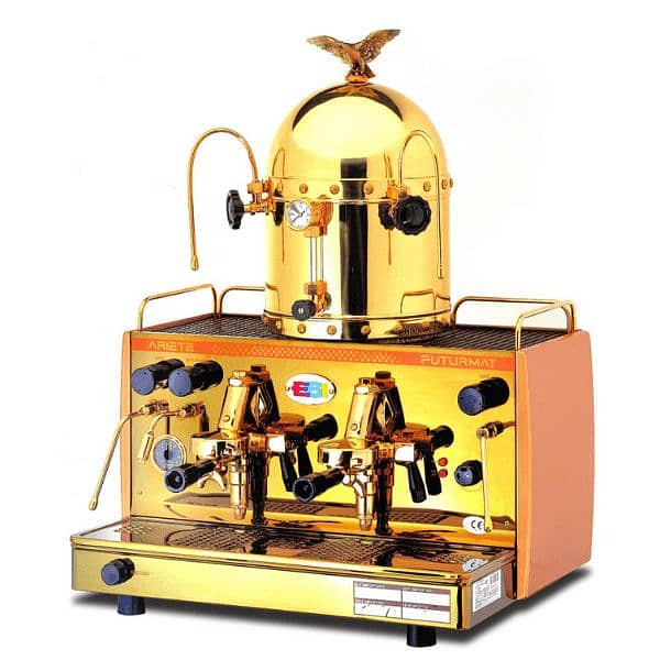 24 Carat Gold Plated Coffee Machine 1
