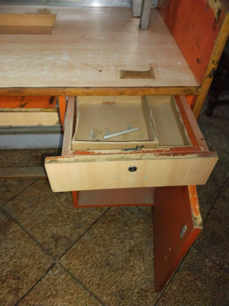 desk steel & wood 1