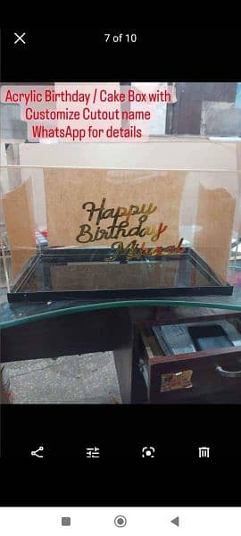 Large Acrylic Boxes for Cakes / Birthday Etc(03021466006) 8