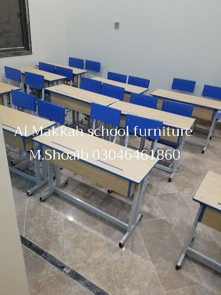school furniture. Desk, Handle chair, chair and table,. . . . 2