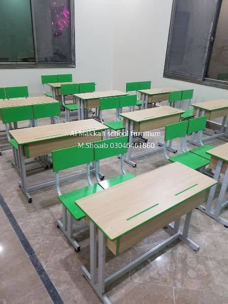school furniture. Desk, Handle chair, chair and table,. . . . 5