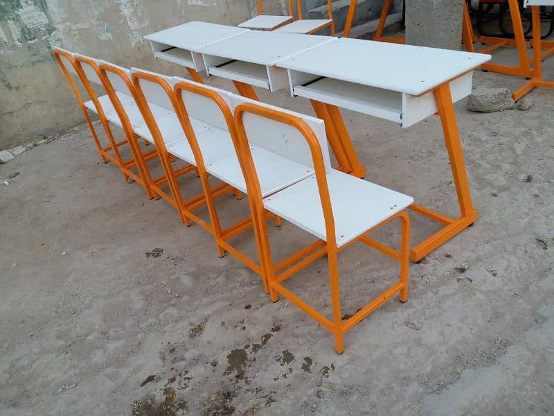 school furniture. Desk, Handle chair, chair and table,. . . . 6