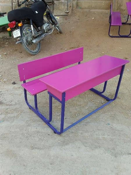 school furniture. Desk, Handle chair, chair and table,. . . . 7