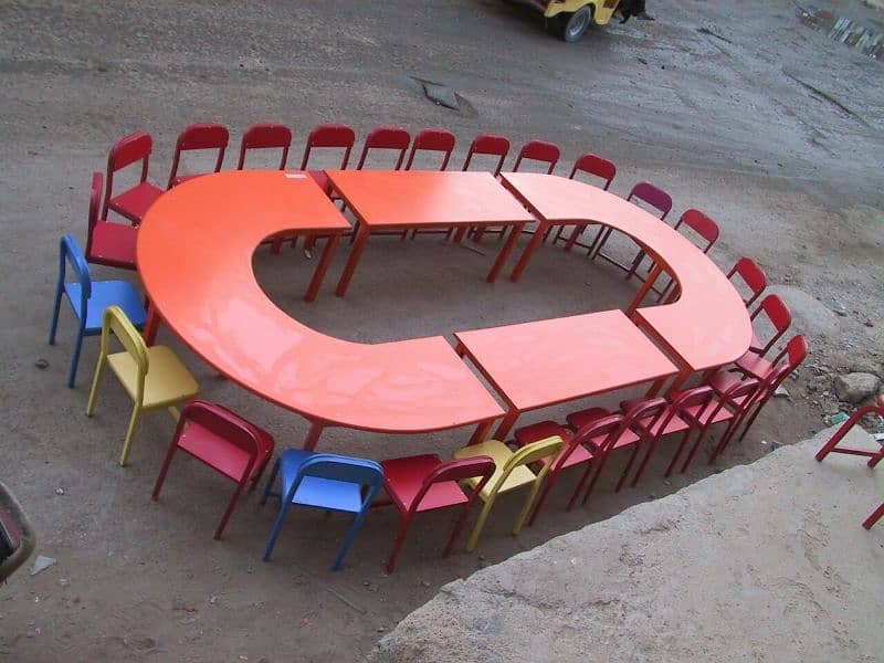 school furniture. Desk, Handle chair, chair and table,. . . . 11