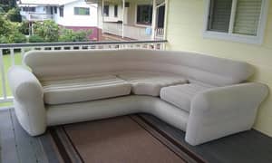 INTEX Comfortable Corner Sofa ( 101'' x 80'' x 30'' ) 03020062817