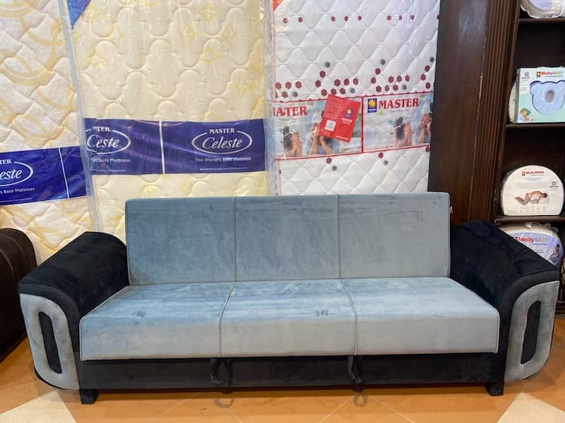 sofa cum bed (2in1)((sofa+bed)(Molty foam (10 years warranty ) 1