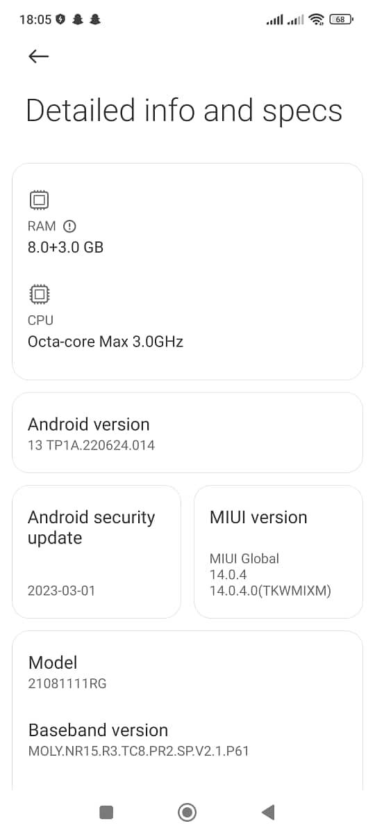 Xiaomi 11T 08+3/128 GB 2