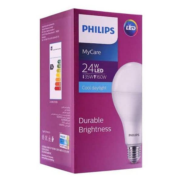 Philips LED BULB 24W 6500K E27 COOL DAYLIGHT 0ne carton 11000 6 piece 0