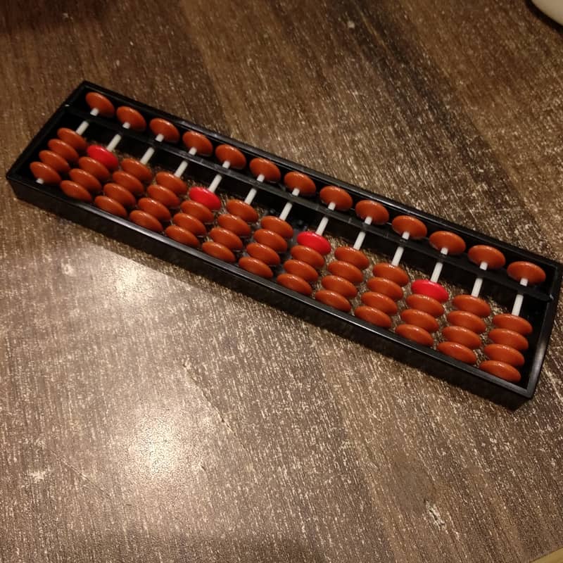 13 digit abacus plastic 0