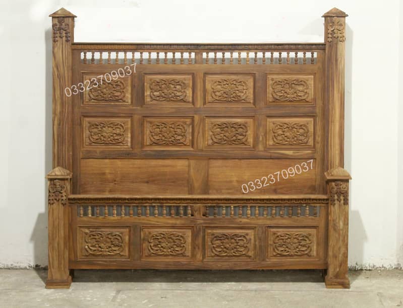 Solid Sheesham(Taali) Wooden Double Bed DressingSet Chinioti 13