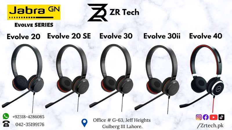 Jabra Evolve 20/30/40/65/80/75 0