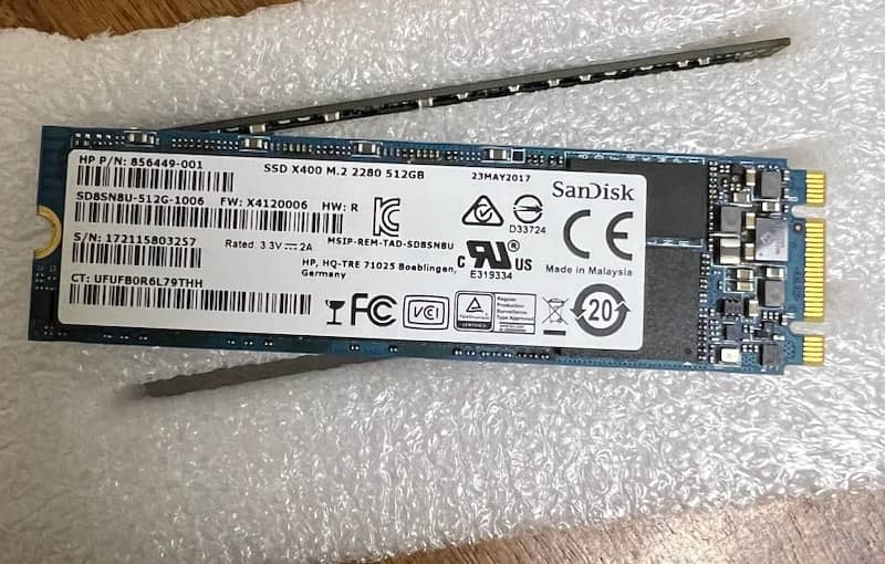 M 2 ssd 512GB ( system pulled ) not used in Pakistan 0