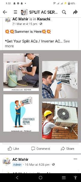split AC installations AC maintenance services