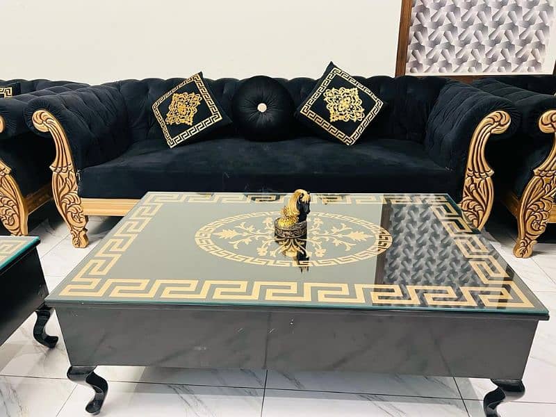 7 Seater LUXURY sofa Set for Sale Pure Wood 4