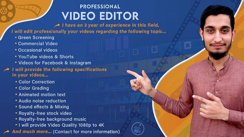 I will do Professional Video Editing for you 1