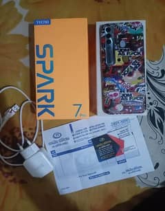 tecno spark 7 pro boxpack pta approved 4%64.50mp camera betery 5000mh