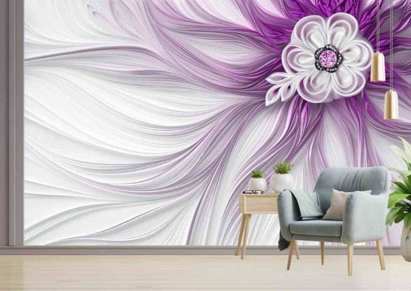3D wallpaper, Flax wallpaper, wall art work, Signboard 15