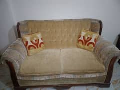 2 seater sofa with strong wood in good condition 0