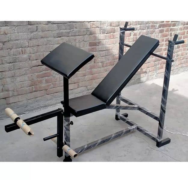 8 in 1 Multi Bench Press 52kg Weight Plates Dumbells Multi Station 17
