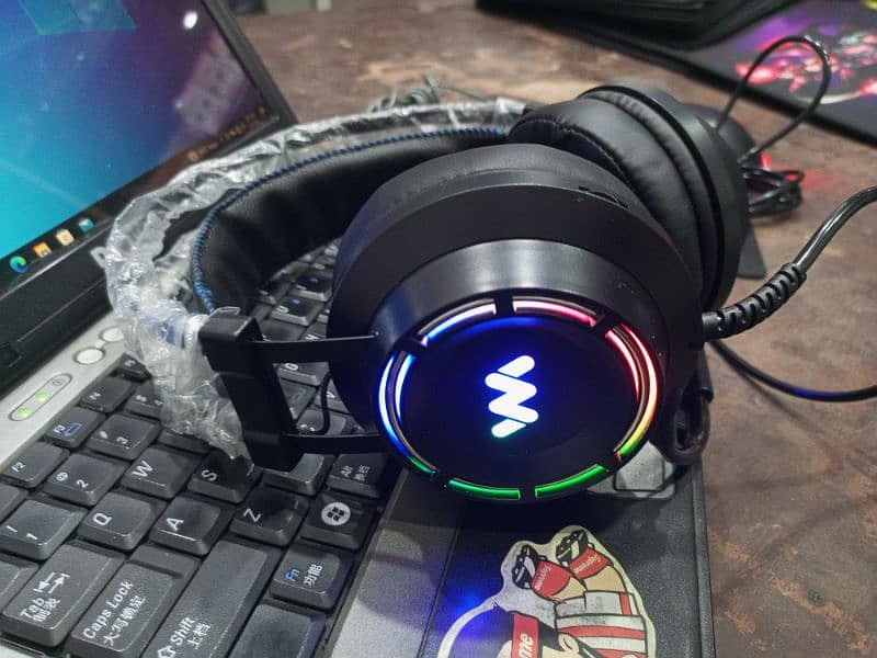 On Sale WanoMano M:9800S RGB Gaming headphones 7.1 0