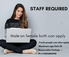 Female and male staff required. 0-3-0-1-6-8-6-1-9-0-8-