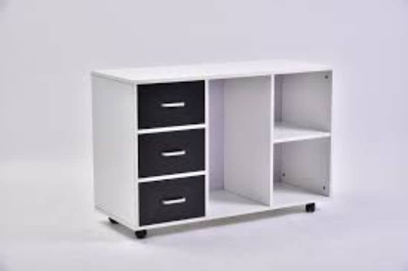 Office File Cabinets and Printer Table 5