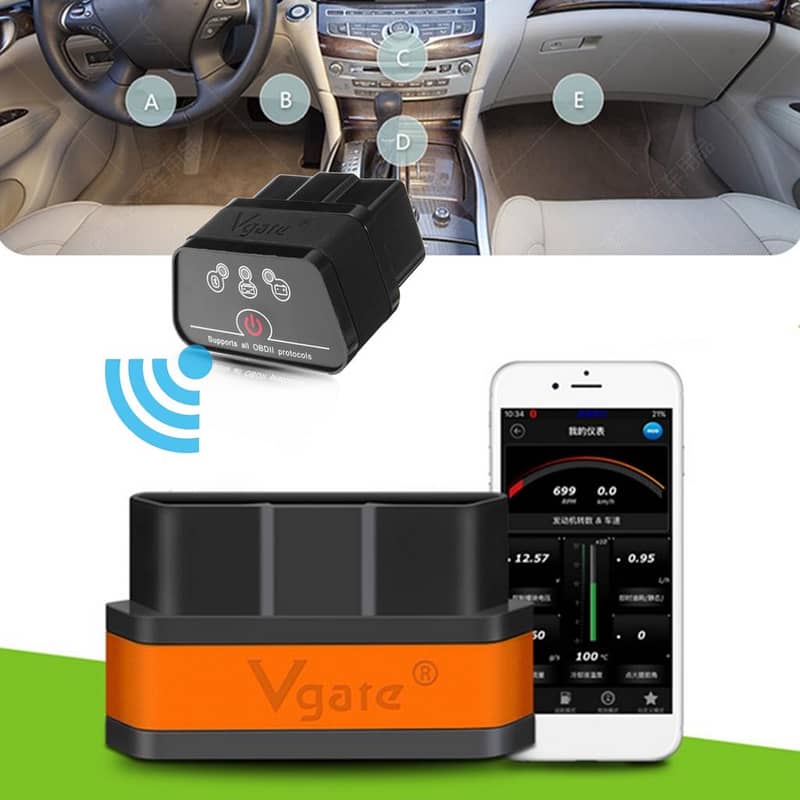 Vgate iCar 2 ELM327 V2.1 Bluetooth OBD2 Auto 03020062817 1