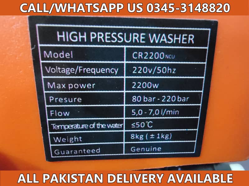 CRIKA CR2200 220 Bar High Pressure Washer Car Pressure Washer for Sale 3