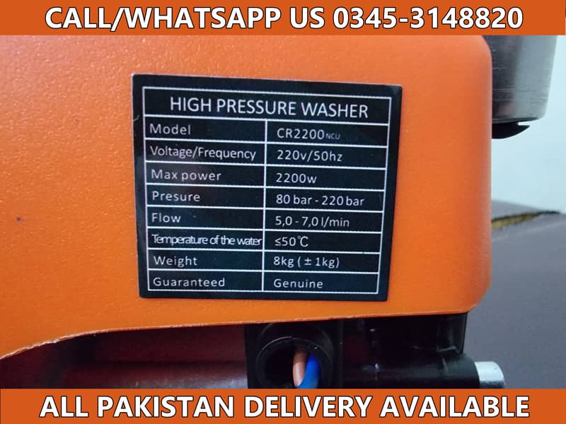 CRIKA CR2200 220 Bar High Pressure Washer Car Pressure Washer for Sale 4