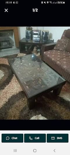 Beautiful heavy carved center table available03335138001