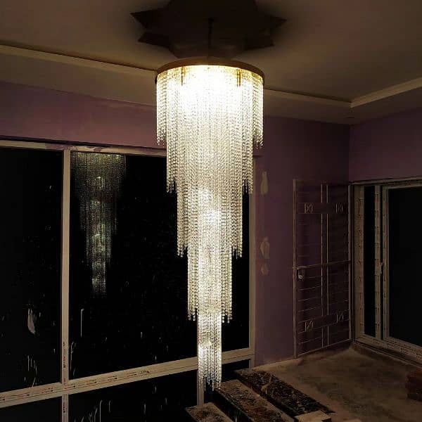 fanoos  jhummar crystal chandelier  k9 4