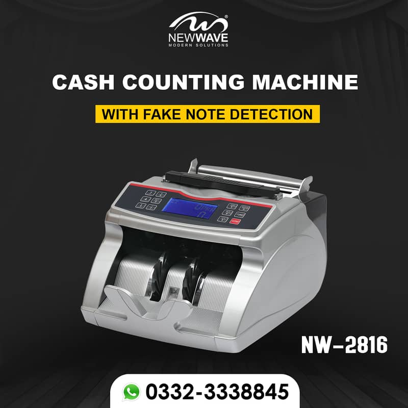NewWave Battery Operated cash counting machine safe locker pakistan 1