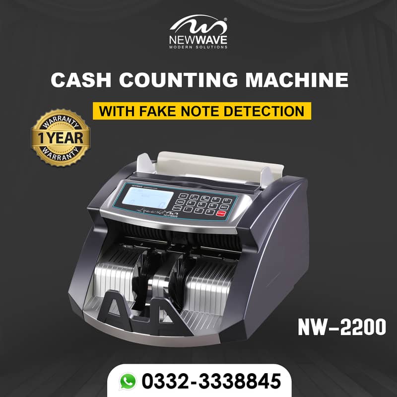 NewWave Battery Operated cash counting till machine safe locker multan 2