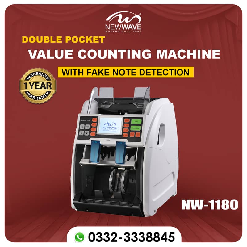 NewWave Battery Operated cash counting machine safe locker pakistan 3