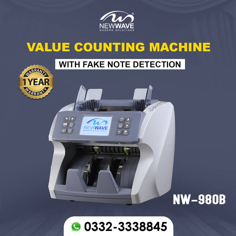 NewWave Battery Operated cash counting till machine safe locker multan 6