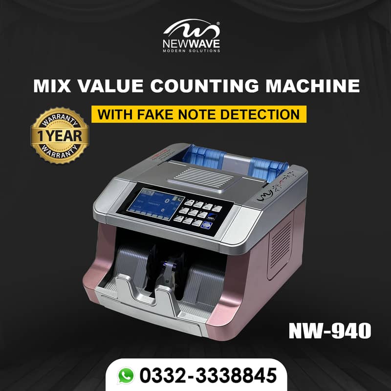 NewWave Battery Operated cash counting till machine safe locker multan 8