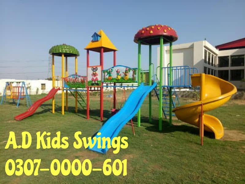 Swings|Slide|Seesaw|Marygoround| Bench| Gazibo|Tree House| 4