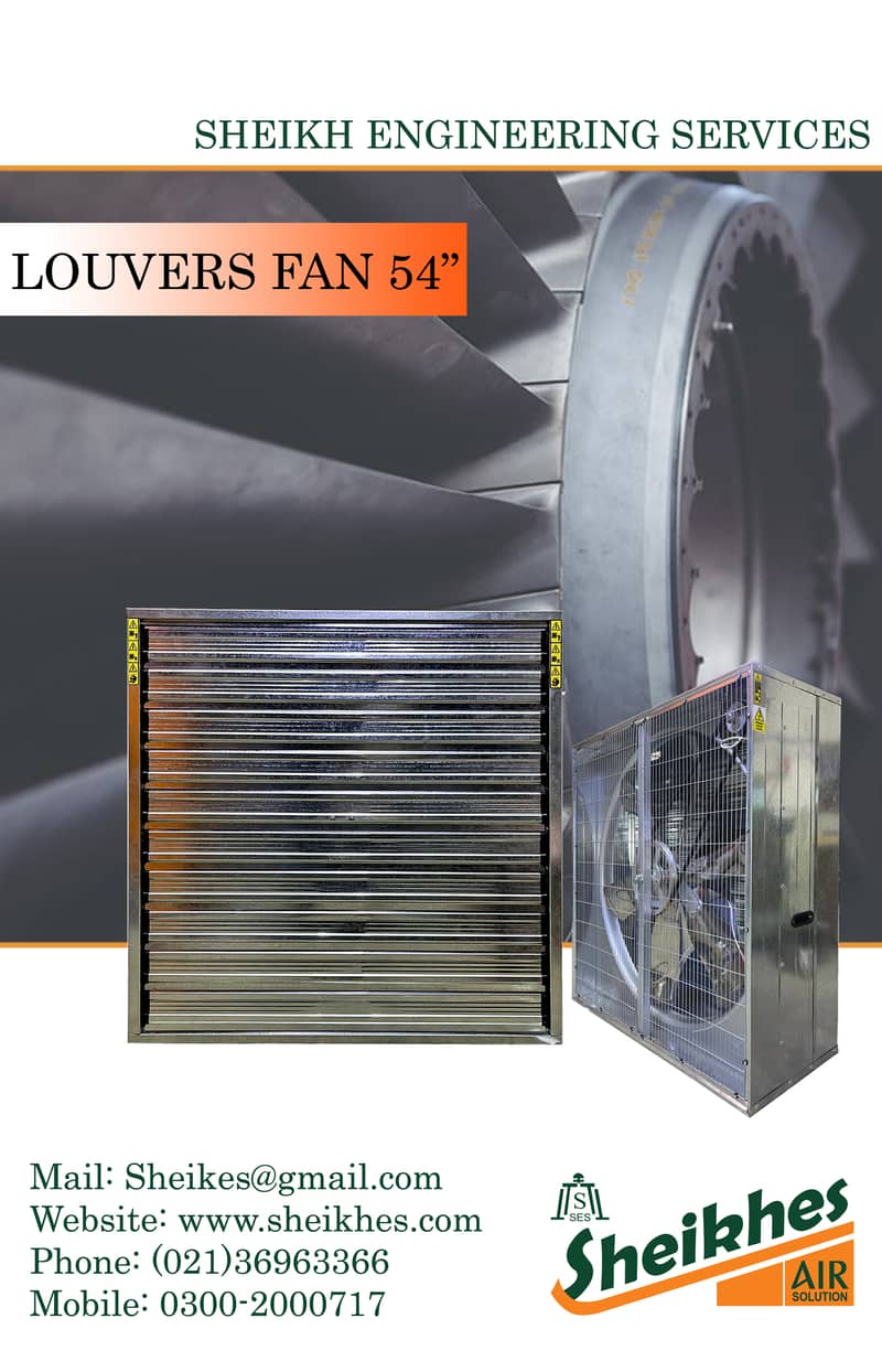Industrial Louvers Fans |  Louvers Fan for Indutries | Exhaust Fans 11