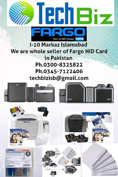 We deal in all Fargo cards printers and their ribbons 0