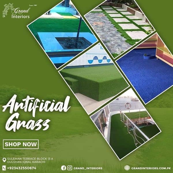 Artificial Grass Astro turf vinyl flooring wood pvc laminated Grand in 0