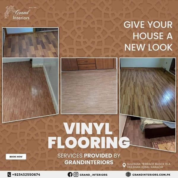 laminated vinyl flooring wooden flooring pvc spc floor Grand interiors 0