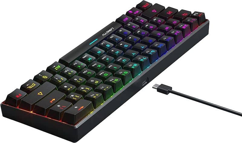 Lilhowcy 60% Mechanical Gaming Keyboard RGB Backlit black 4